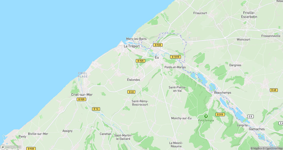 Localisation de la voiture à Étalondes