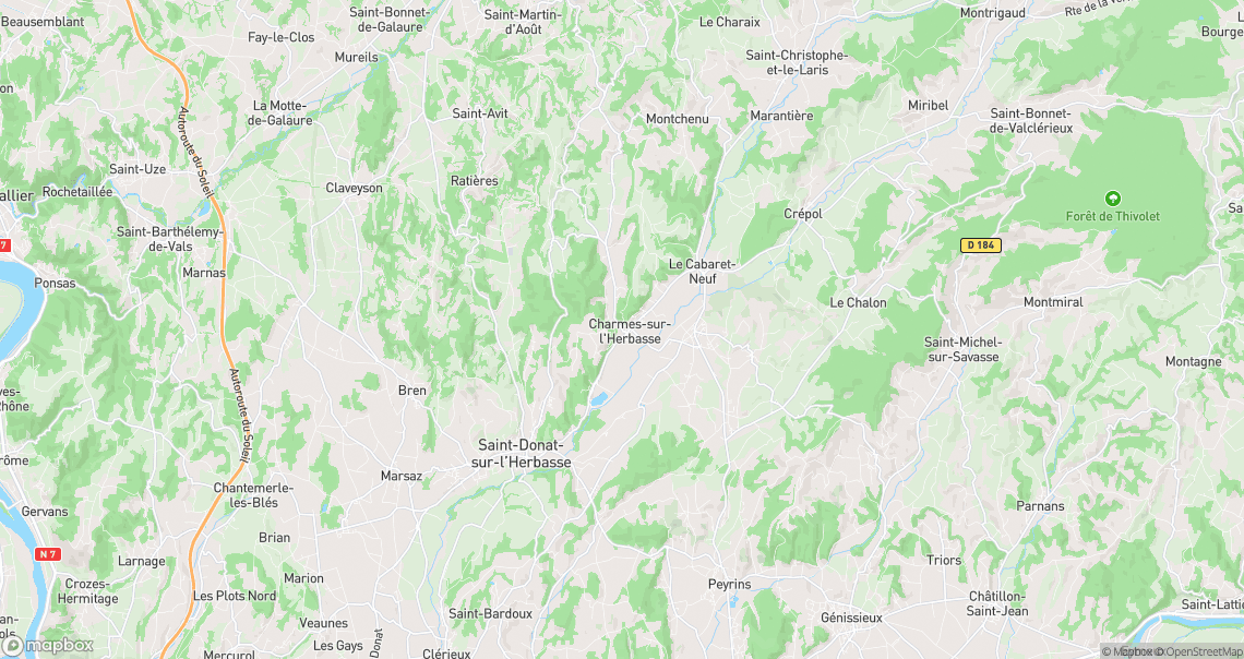 Localisation de la voiture à Charmes-sur-l'Herbasse