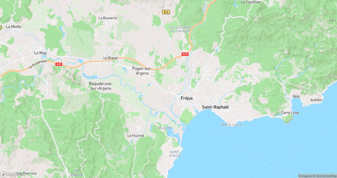 Localisation de la voiture à Fréjus