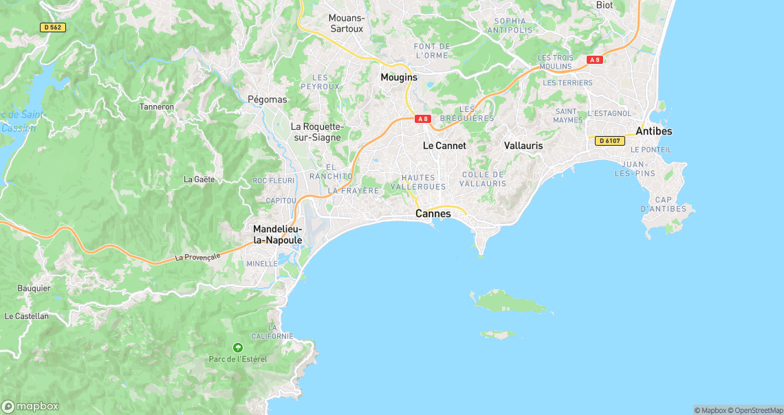 Localisation de la voiture à Cannes