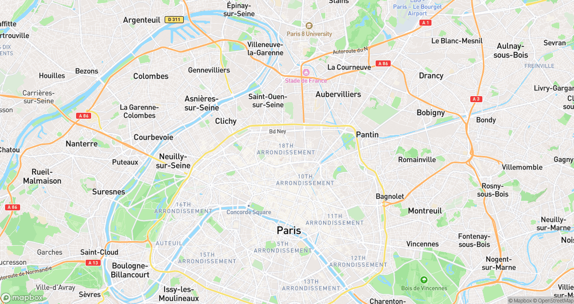 Localisation de la voiture à Paris