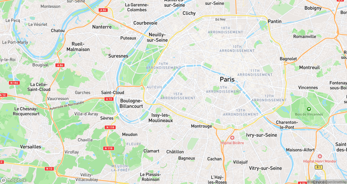Localisation de la voiture à Paris