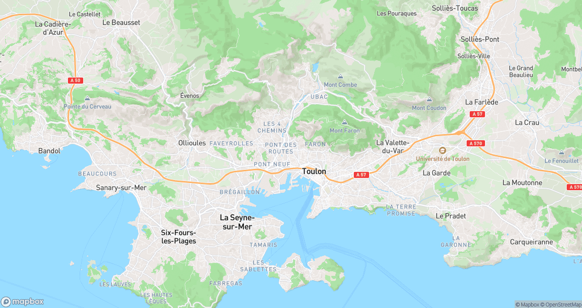 Localisation de la voiture à Toulon