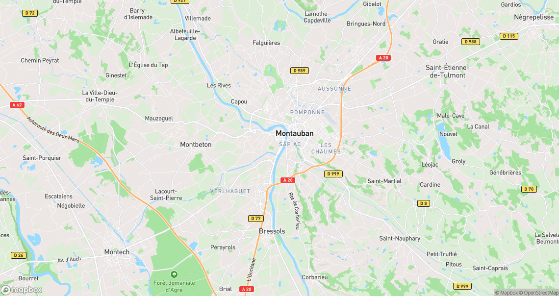 Localisation de la voiture à Montauban