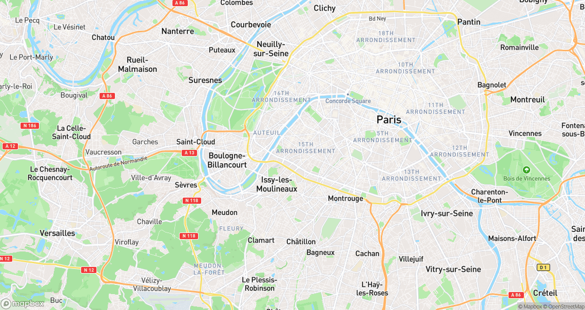 Localisation de la voiture à Paris
