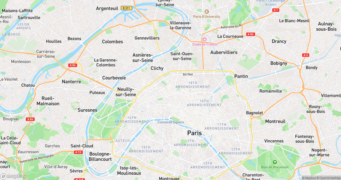 Localisation de la voiture à Paris