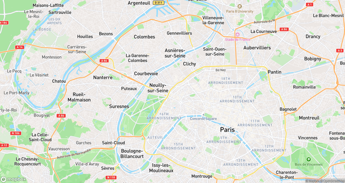 Localisation de la voiture à Paris