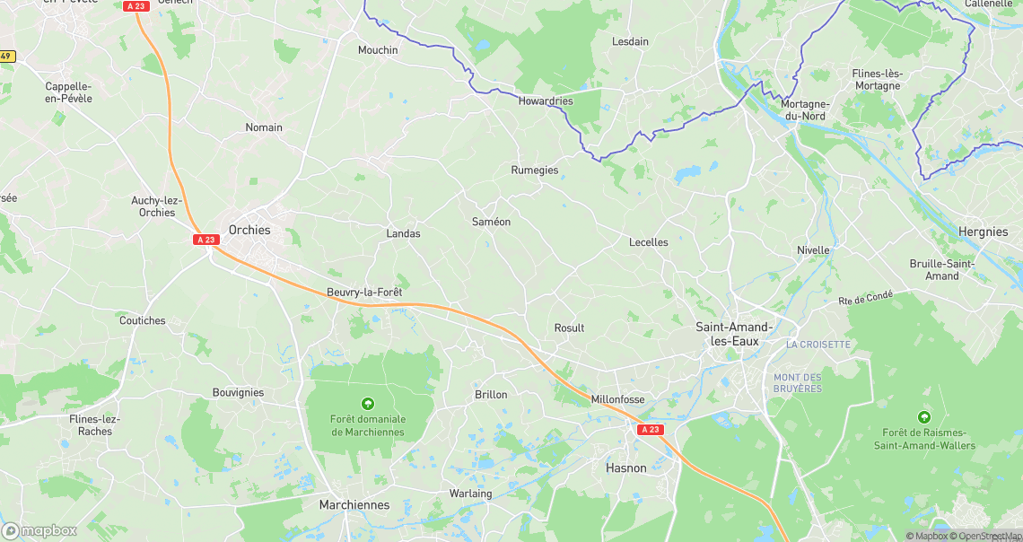 Localisation de la voiture à Saméon