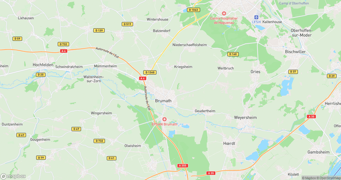 Localisation de la voiture à Brumath
