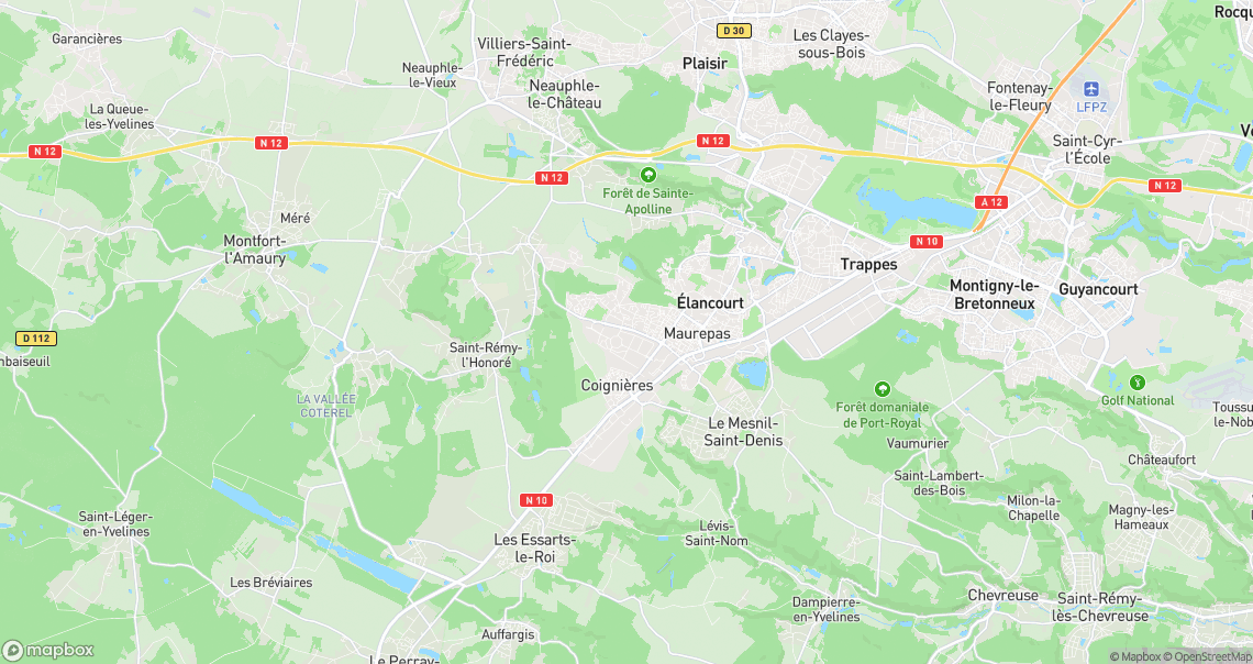 Localisation de la voiture à Maurepas