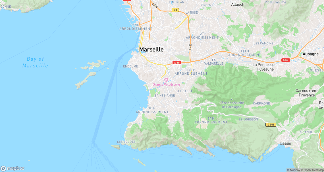 Localisation de la voiture à Marseille