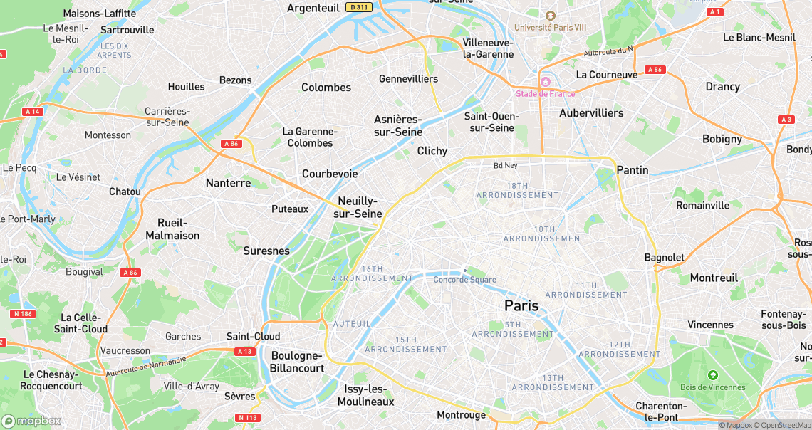 Localisation de la voiture à Paris