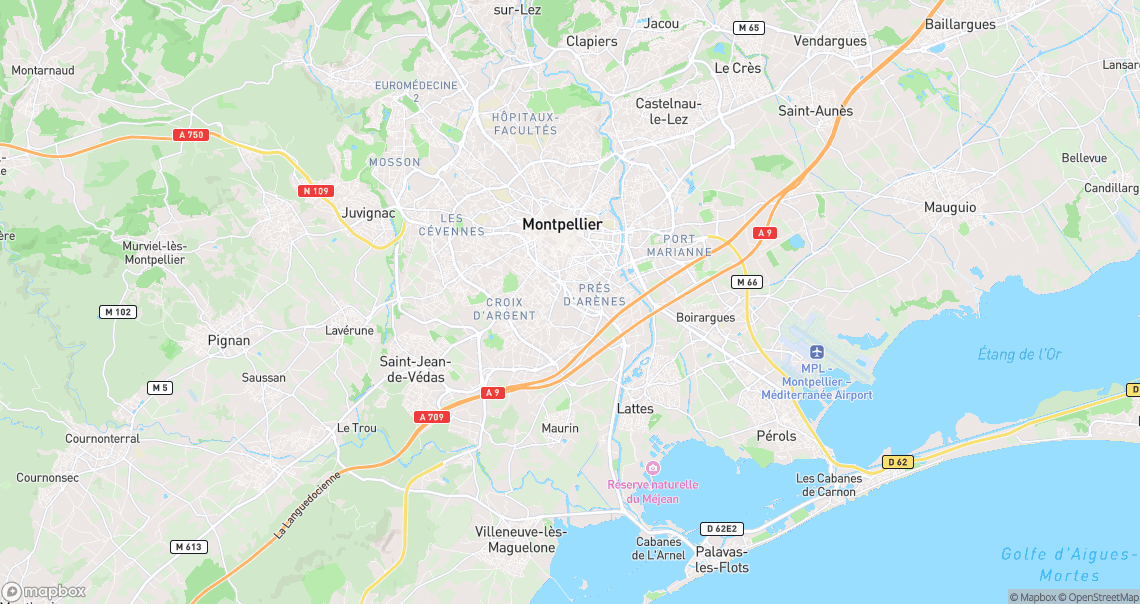 Localisation de la voiture à Montpellier