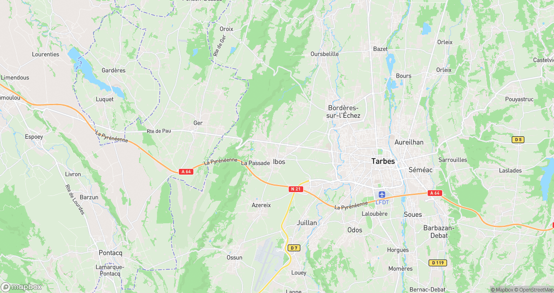 Localisation de la voiture à Ibos