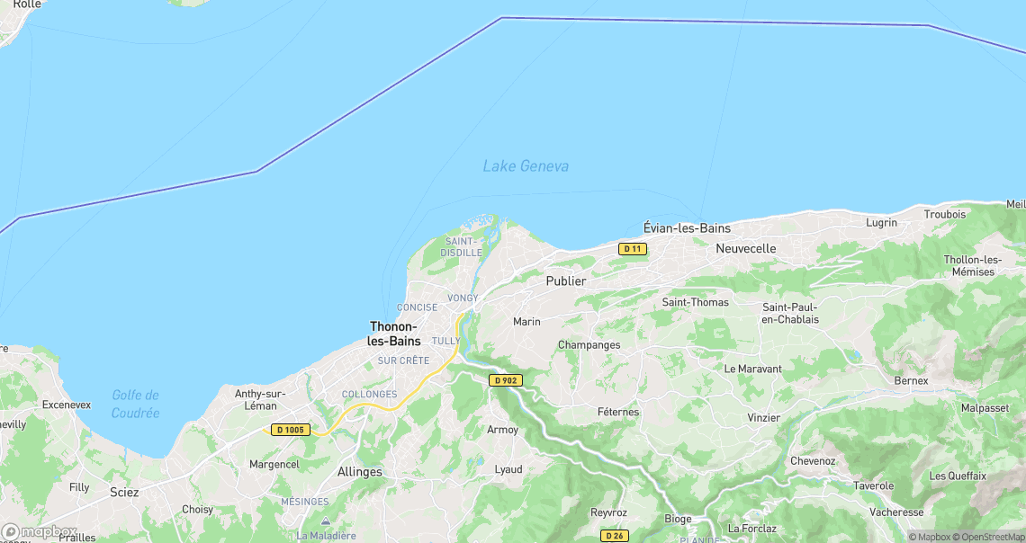 Localisation de la voiture à Publier