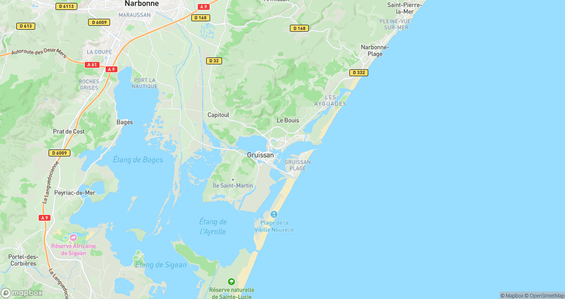 Localisation de la voiture à Gruissan