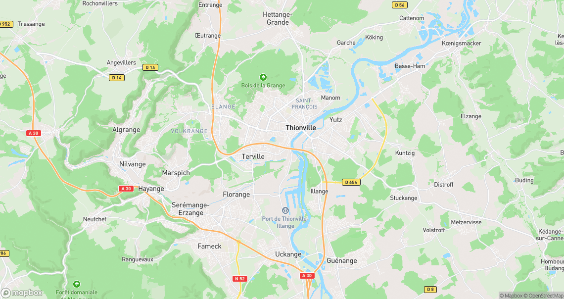 Localisation de la voiture à Thionville