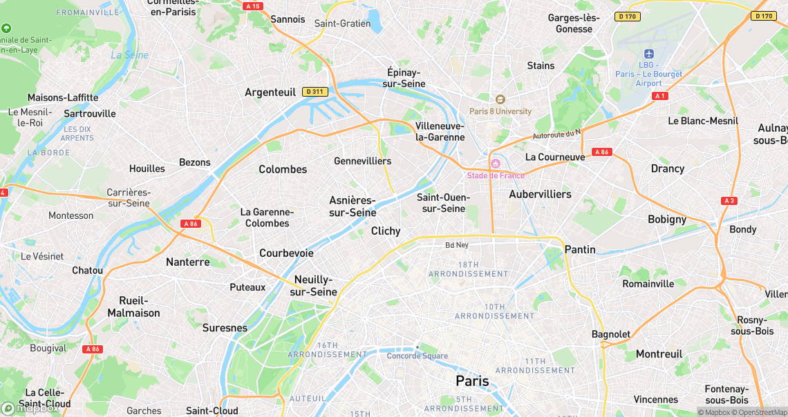 Localisation de la voiture à Clichy