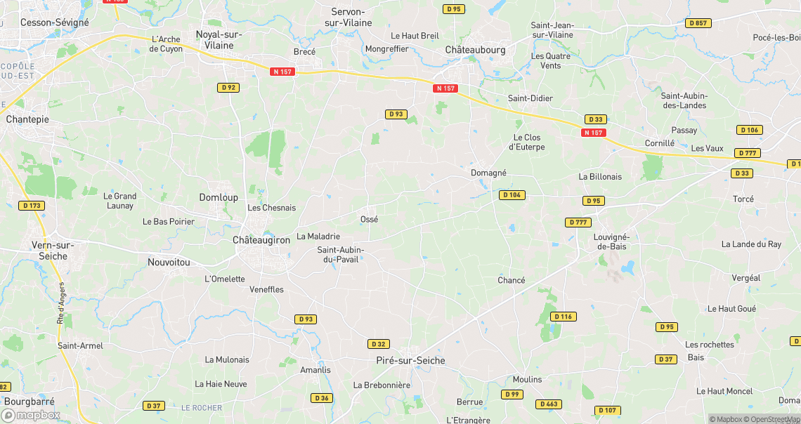 Localisation de la voiture à Châteaugiron