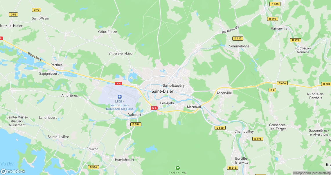 Localisation de la voiture à Saint-Dizier