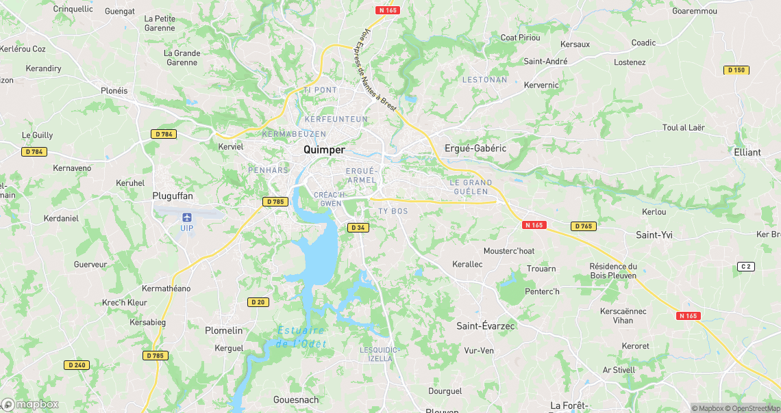 Localisation de la voiture à Quimper