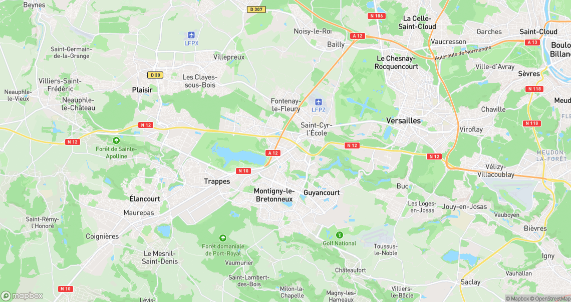 Localisation de la voiture à Montigny-le-Bretonneux