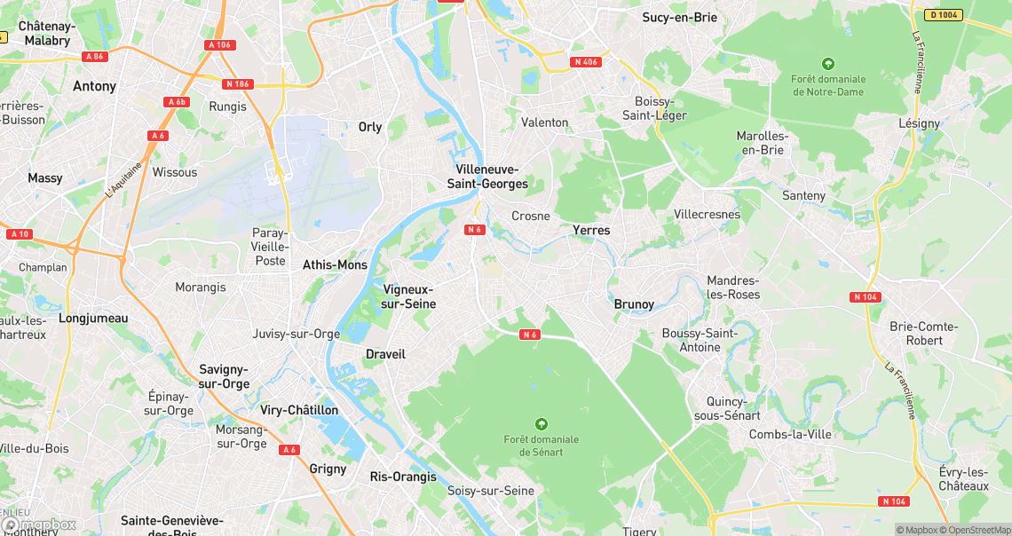 Localisation de la voiture à Montgeron