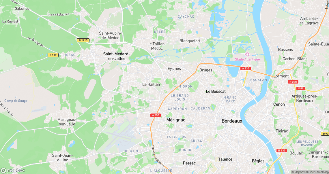 Localisation de la voiture à Eysines
