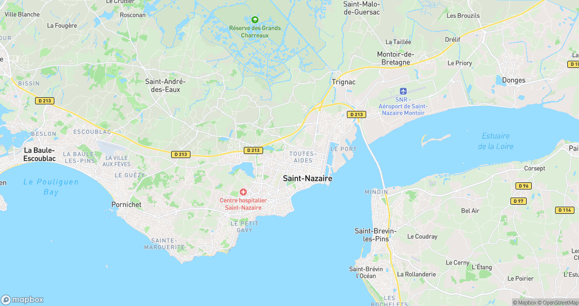 Localisation de la voiture à Saint-Nazaire