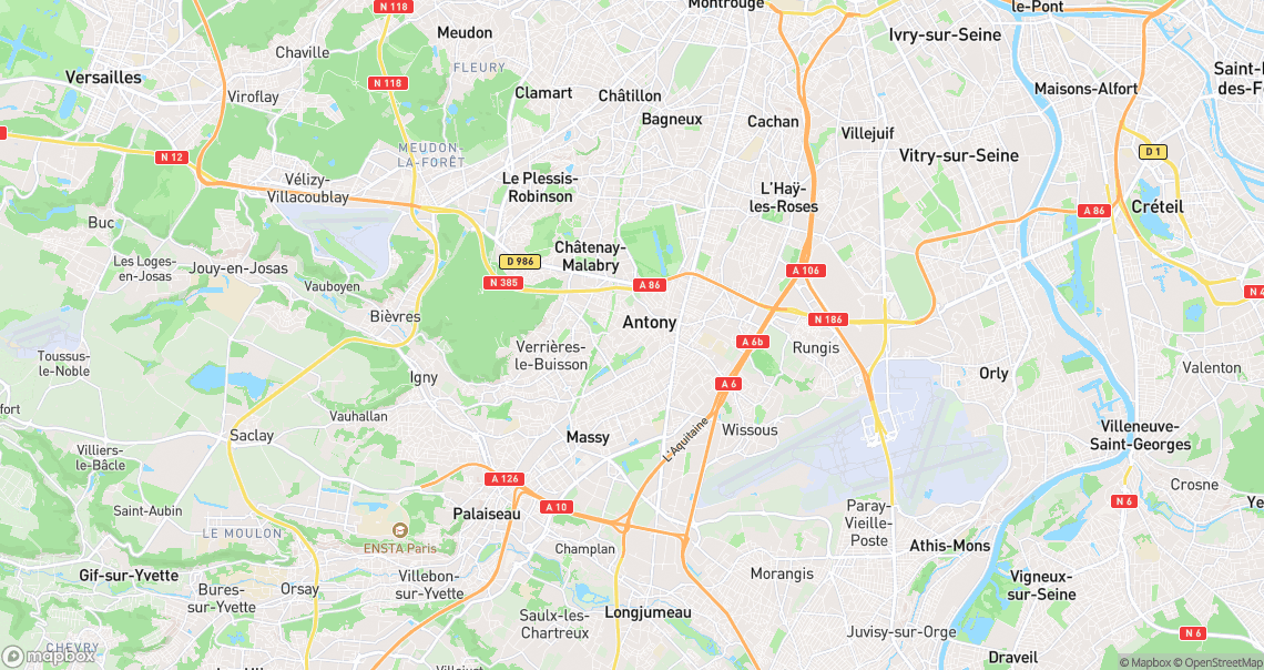 Localisation de la voiture à Antony