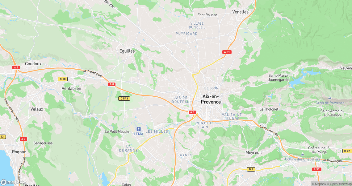Localisation de la voiture à Aix-en-Provence