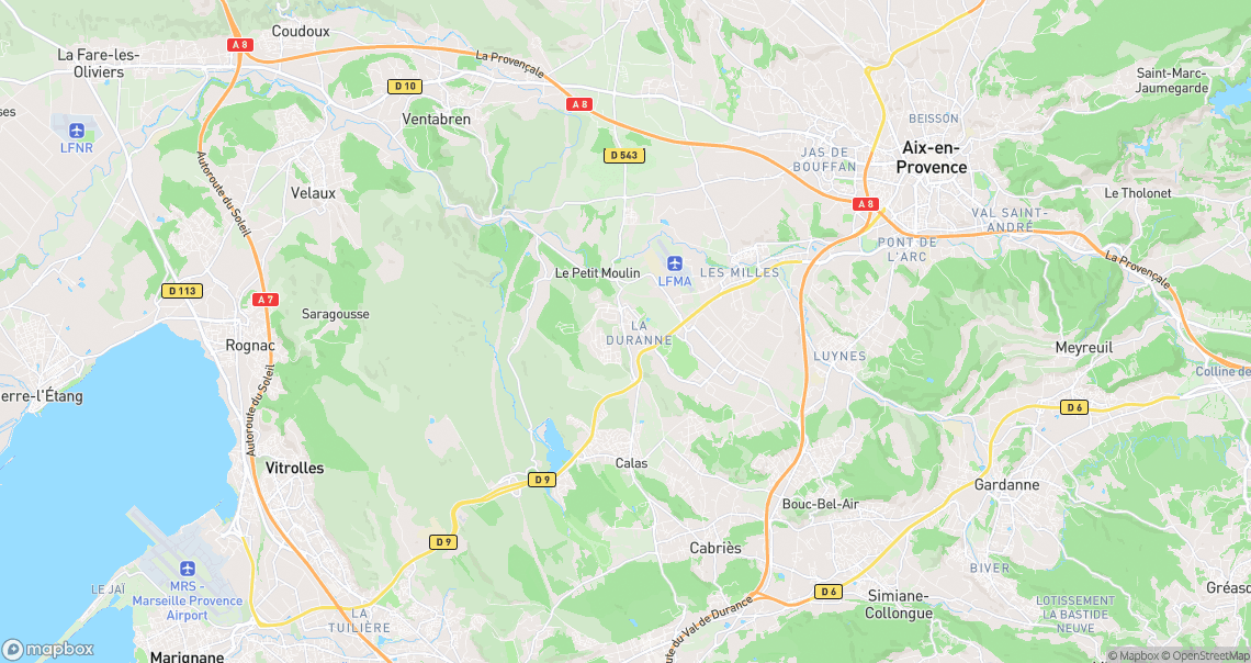 Localisation de la voiture à Aix-en-Provence