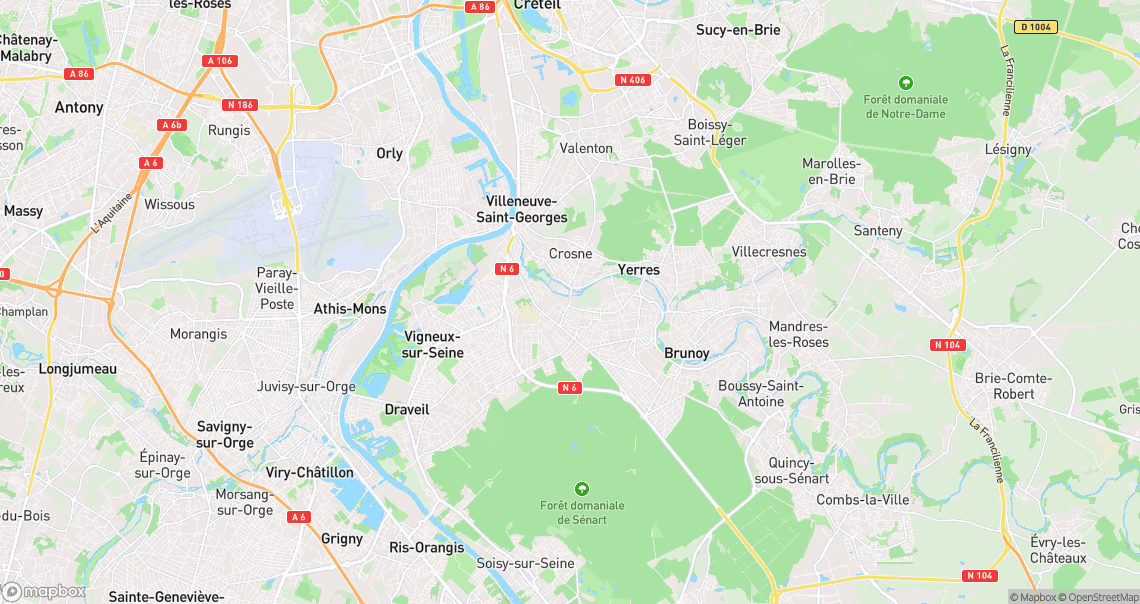 Localisation de la voiture à Montgeron