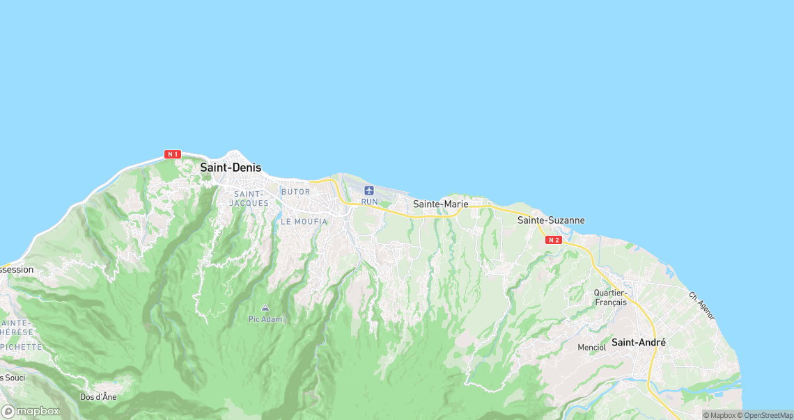 Localisation de la voiture à Sainte-Marie