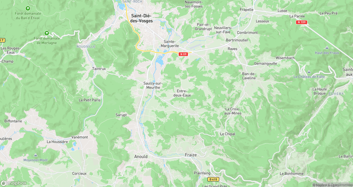 Localisation de la voiture à Entre-deux-Eaux