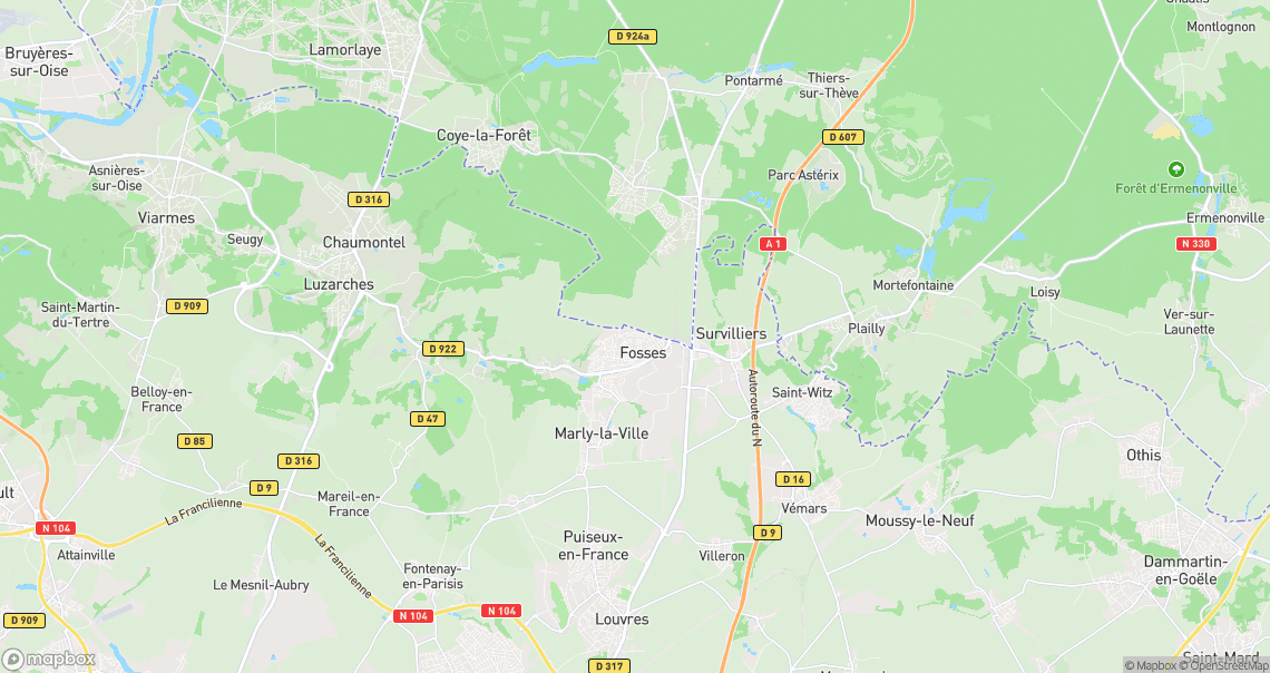 Localisation de la voiture à Fosses