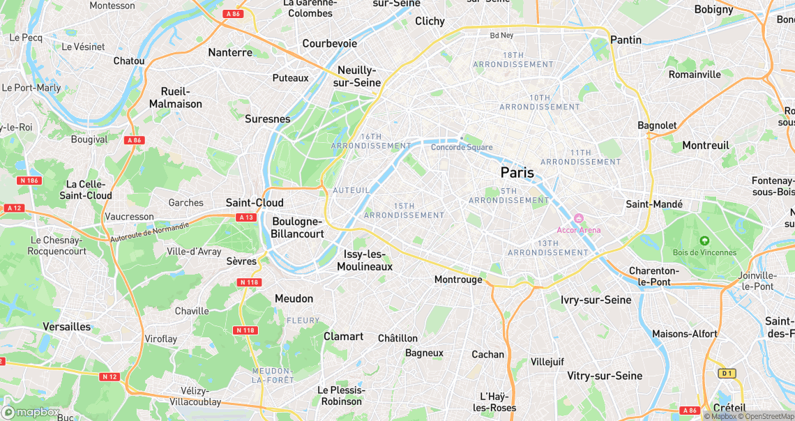 Localisation de la voiture à Paris