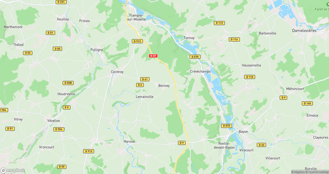Localisation de la voiture à Benney