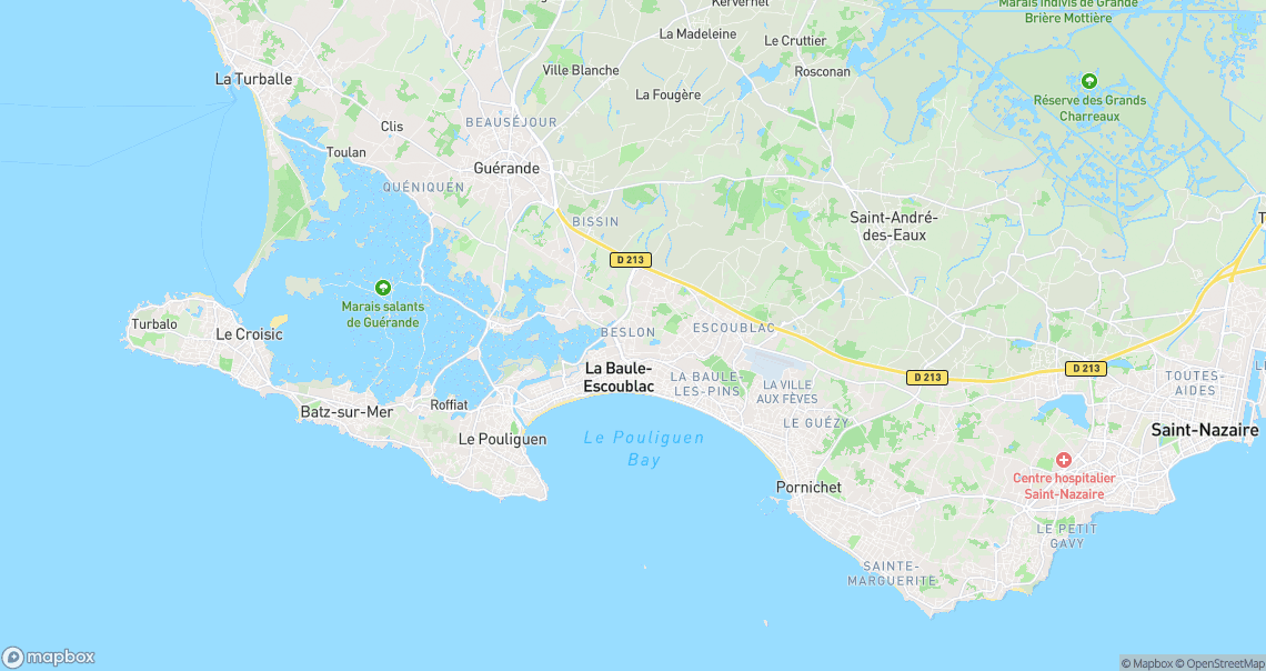 Localisation de la voiture à La Baule-Escoublac