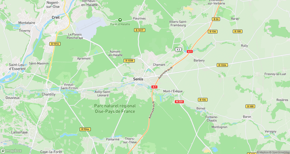 Localisation de la voiture à Senlis