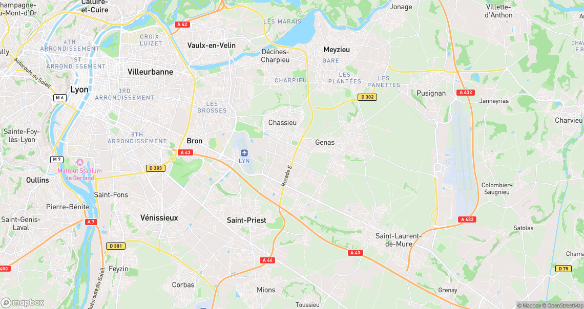 Localisation de la voiture à Chassieu