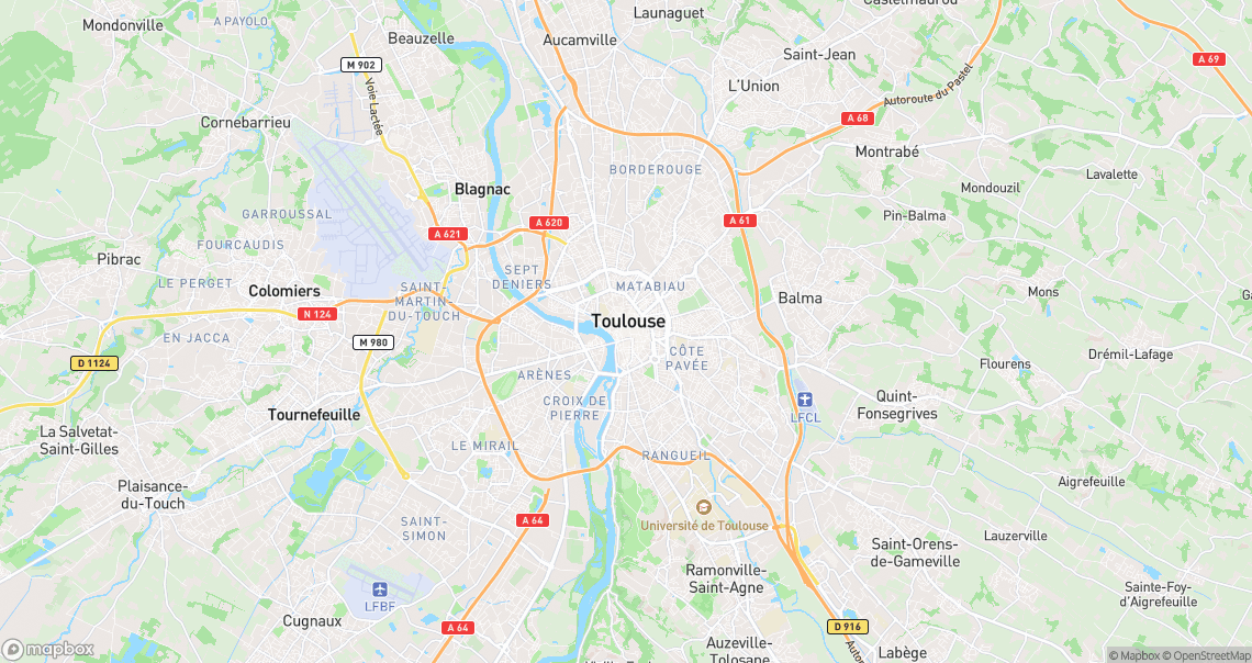 Localisation de la voiture à Toulouse
