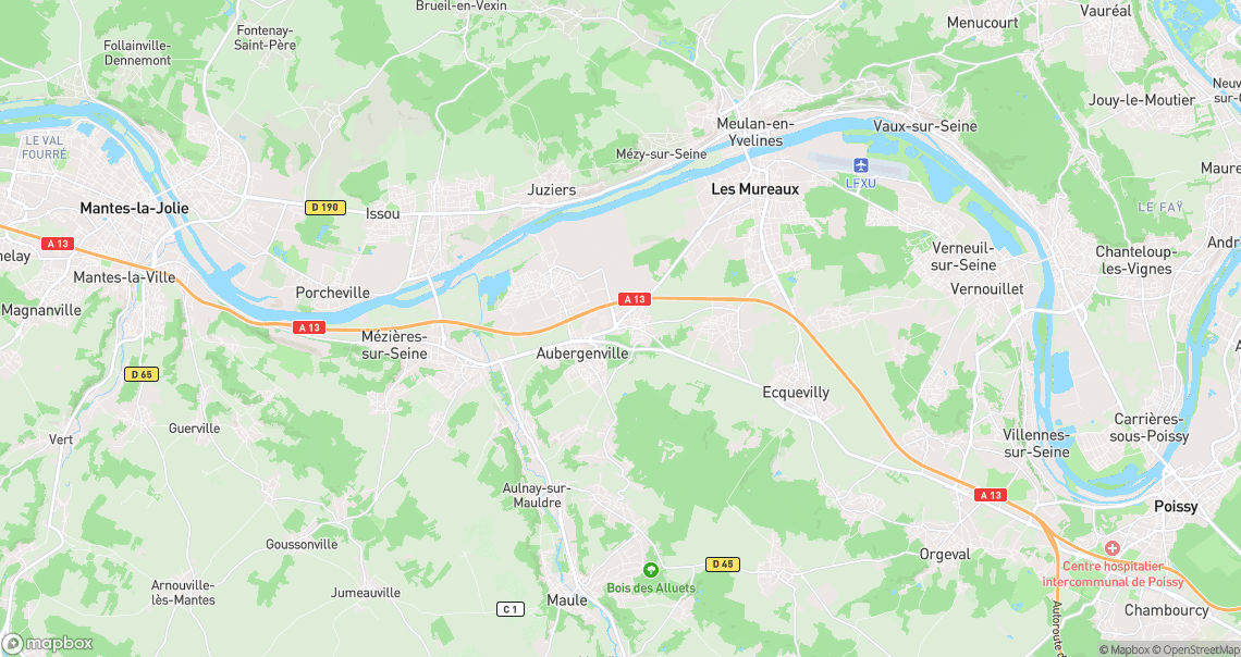 Localisation de la voiture à Flins-sur-Seine