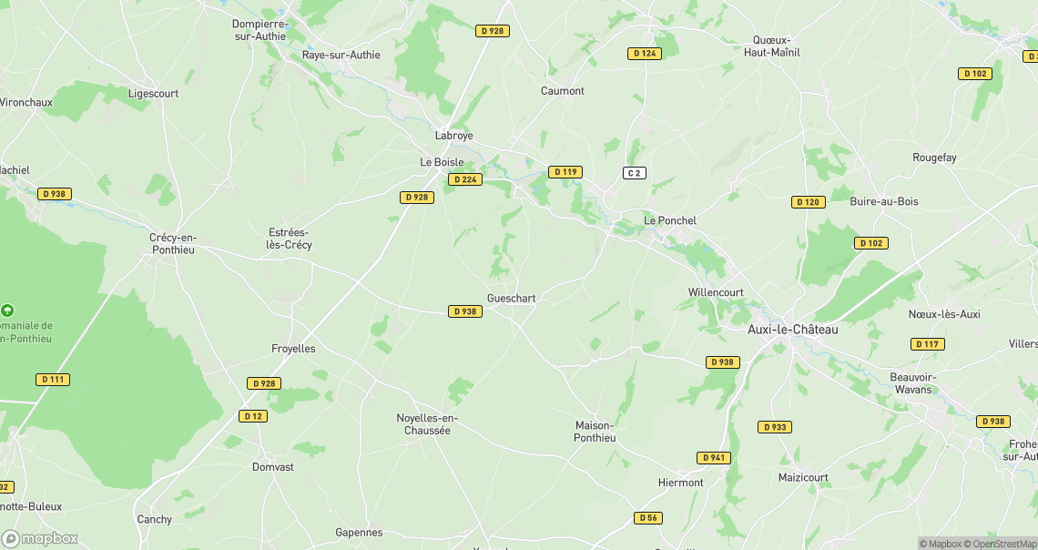 Localisation de la voiture à Gueschart