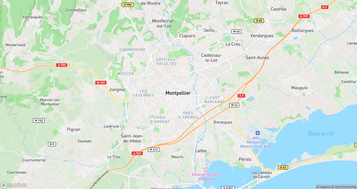 Localisation de la voiture à Montpellier