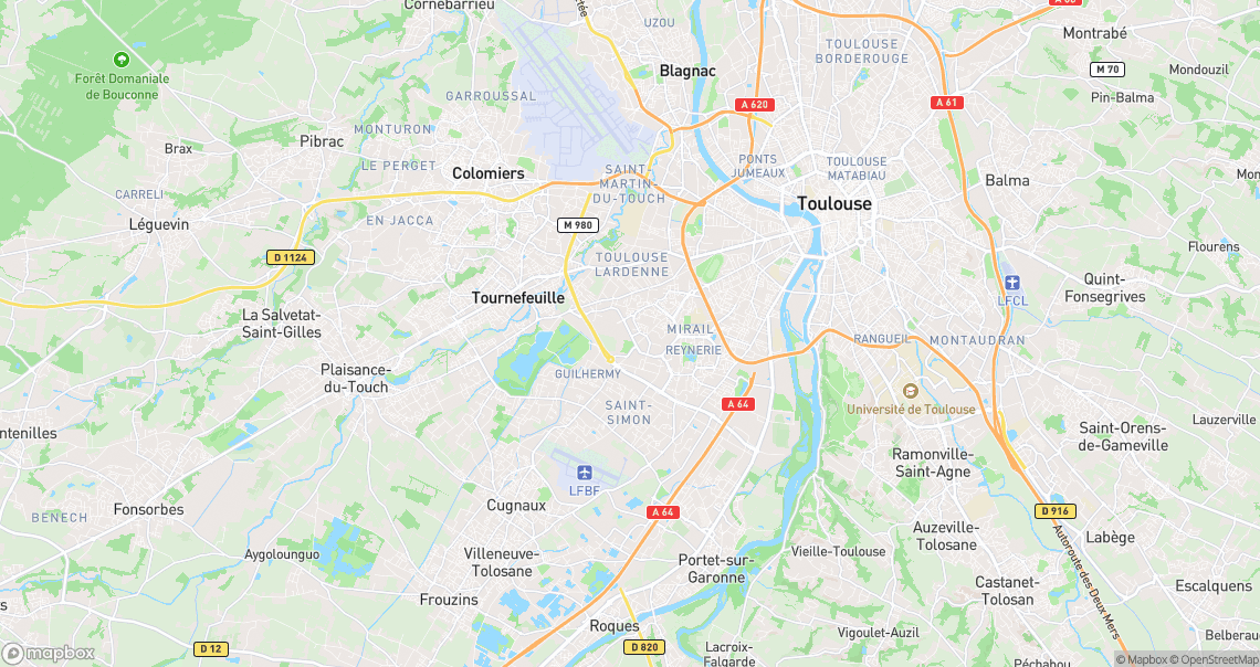 Localisation de la voiture à Toulouse