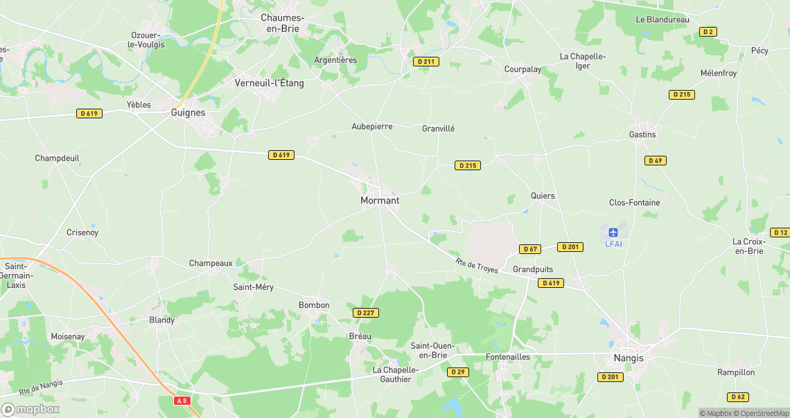 Localisation de la voiture à Mormant