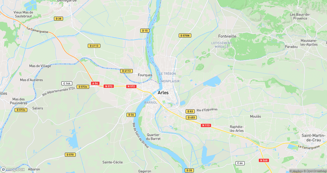 Localisation de la voiture à Arles
