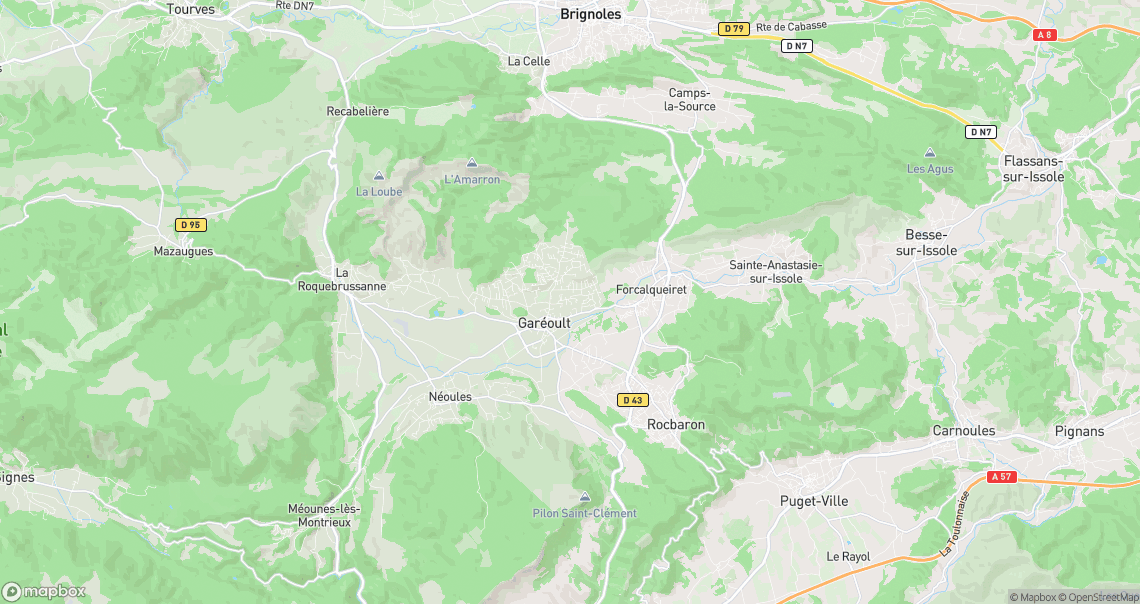 Localisation de la voiture à Garéoult