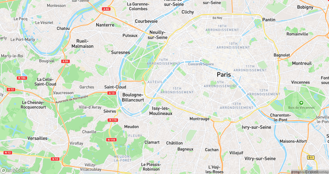 Localisation de la voiture à Paris